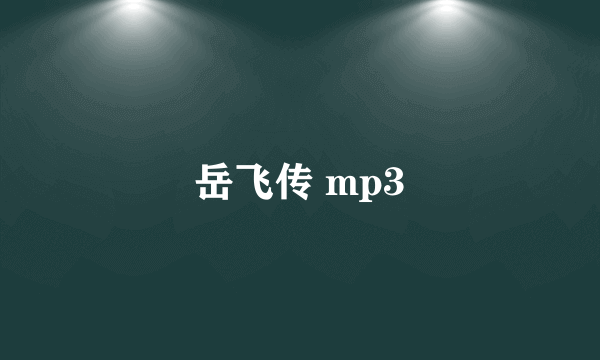 岳飞传 mp3