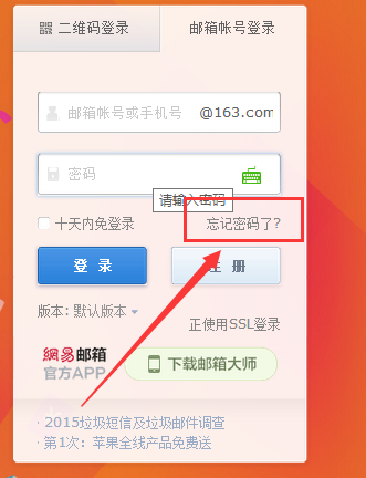 手机号码邮箱163的密码忘了怎么办啊！