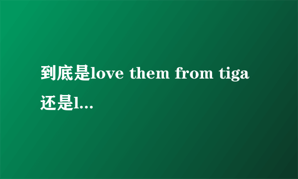 到底是love them from tiga还是love theme from tiga？翻译是什么