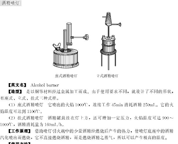 酒精喷灯