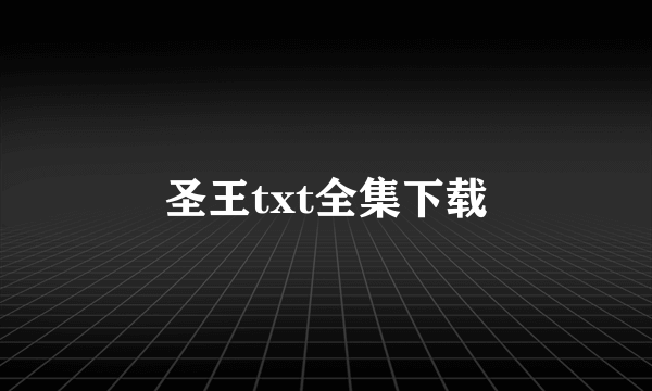 圣王txt全集下载