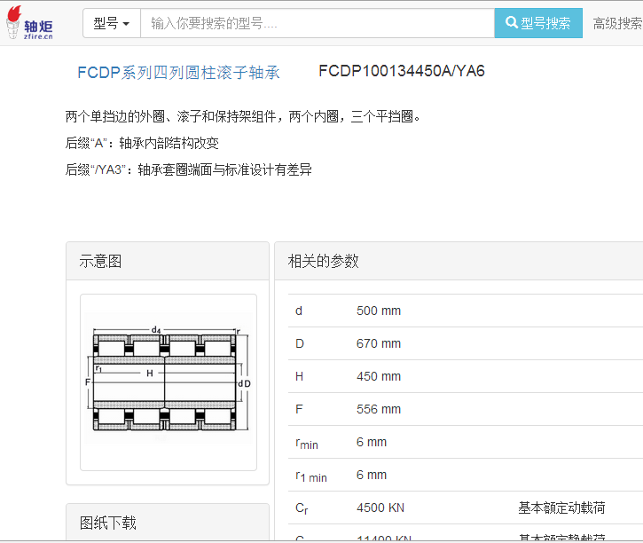 瓦房店轴承533023四列圆柱滚子内径是多少，单列高度是多少？