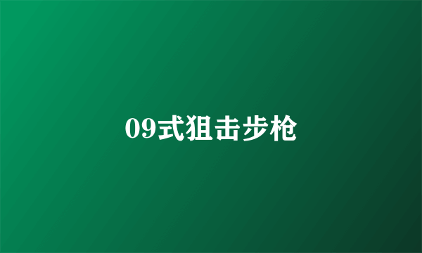 09式狙击步枪