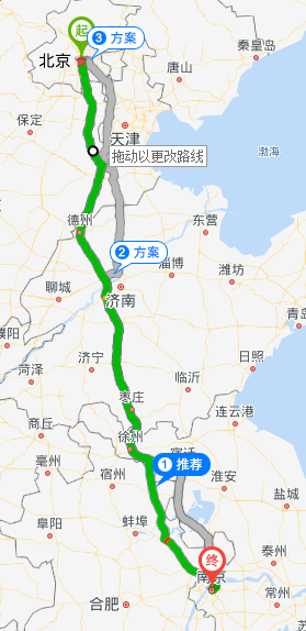 北京到南京的具体距离是多少？