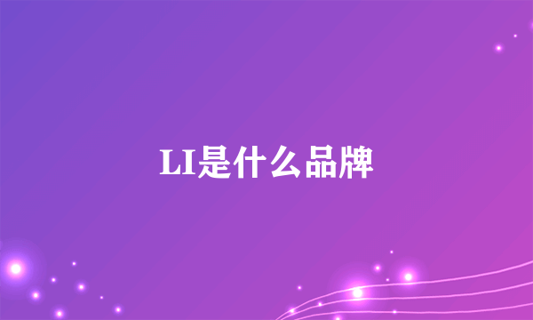 LI是什么品牌