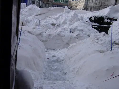 内蒙通辽市民晨起发现一层楼不见了，此次的降雪量到底有多大？