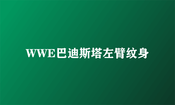 WWE巴迪斯塔左臂纹身