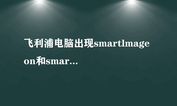 飞利浦电脑出现smartlmage on和smartlmage off