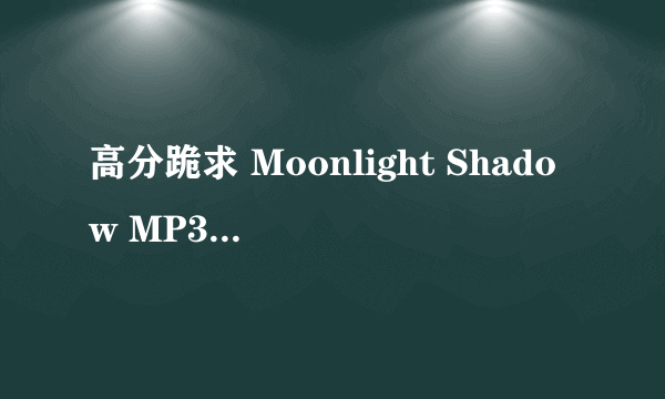 高分跪求 Moonlight Shadow MP3 下载 网址（URL）