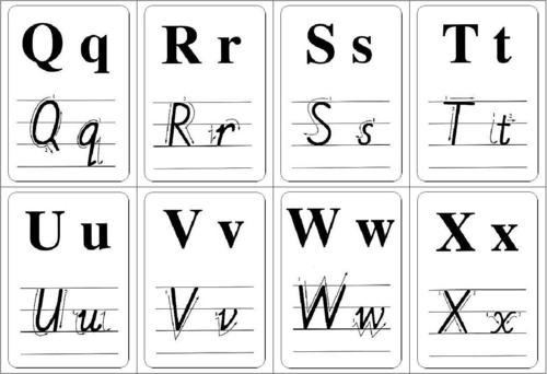 自做英语26个字母的卡片怎么做