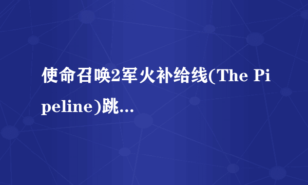 使命召唤2军火补给线(The Pipeline)跳出管道就摔死了