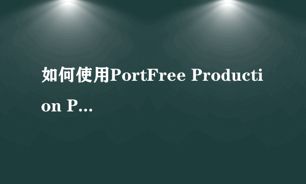 如何使用PortFree Production Program?