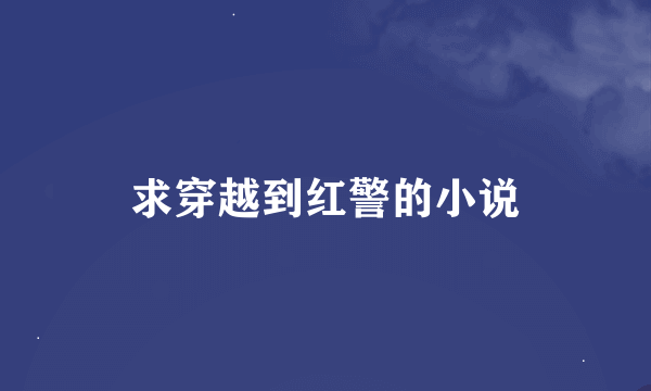 求穿越到红警的小说