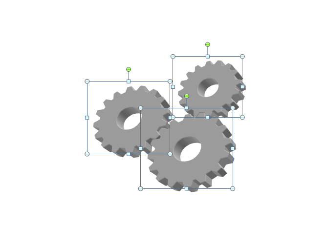 ppt中如何制作转动的齿轮图