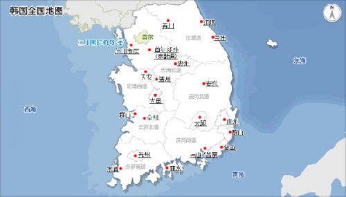 韩国领土面积相当于我国哪个省的面积?