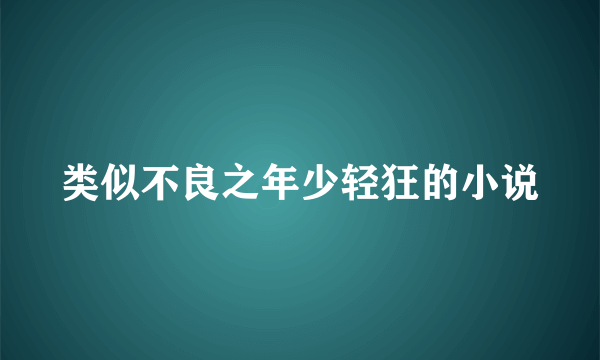 类似不良之年少轻狂的小说