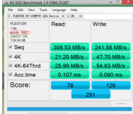 ssd固态硬盘，用AS SSD Benchmark做了下测试，懂的帮我看下4k有没有对齐？