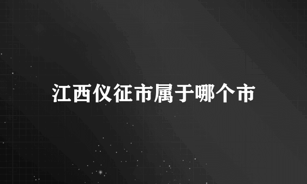 江西仪征市属于哪个市